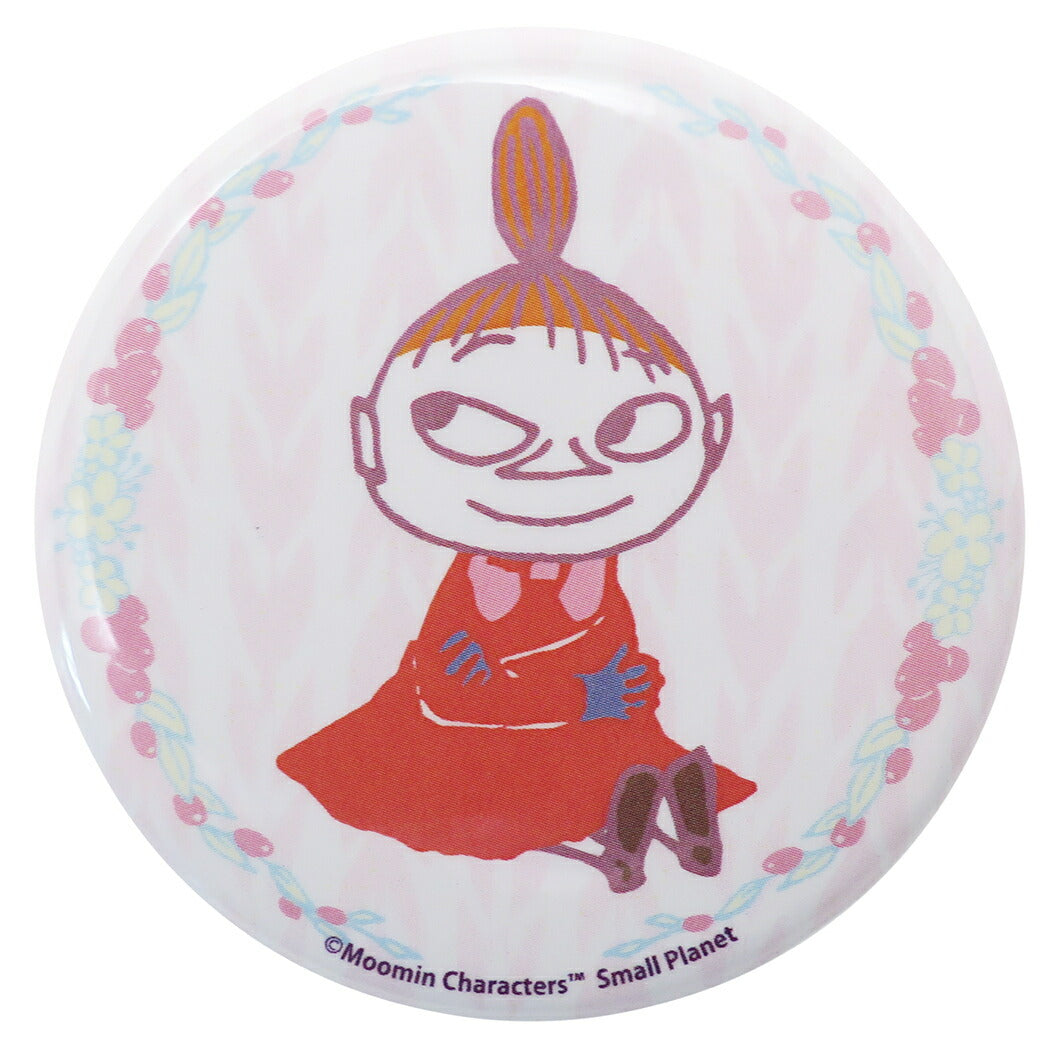 ムーミン 缶バッジ 56mm ビッグ カンバッジ リトルミイ 北欧 スモールプラネット コレクション雑貨 かわいい プレゼント 男の子