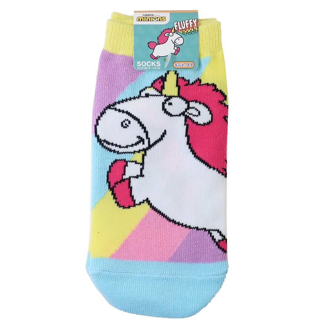 ミニオンズ ジュニアソックス ユニバーサル映画 小学生用靴下 キャラクター フラッフィー プレゼント 男の子 女の子 ギフト
