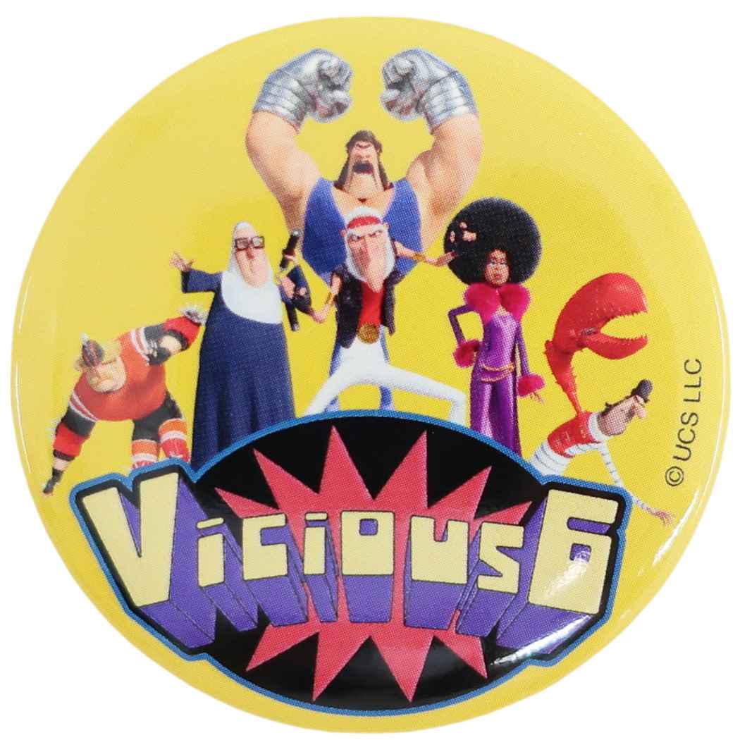 ミニオンズ ユニバーサル映画 キャラクター 缶バッジ カンバッジ ヴィシャス シックス プレゼント 男の子 女の子 ギフト