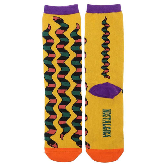 女性用靴下 レディースハイソックス ヘビ YE スモールプラネット プレゼント 男の子 女の子 ギフト