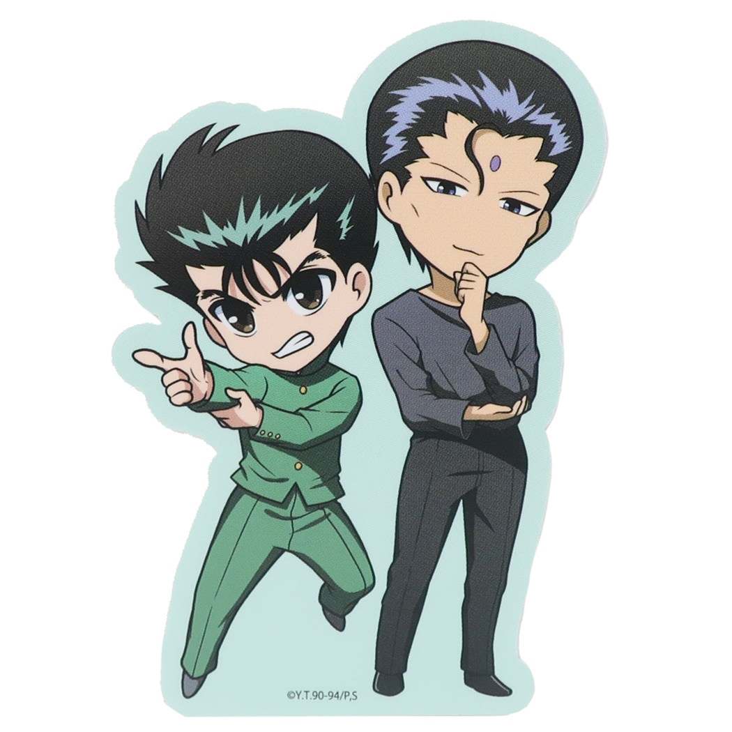 ステッカー ビニール ダイカット 幽遊白書 シール 少年ジャンプ 幽助と仙水 デコシール 防水 プレゼント 男の子 女の子 ギフト
