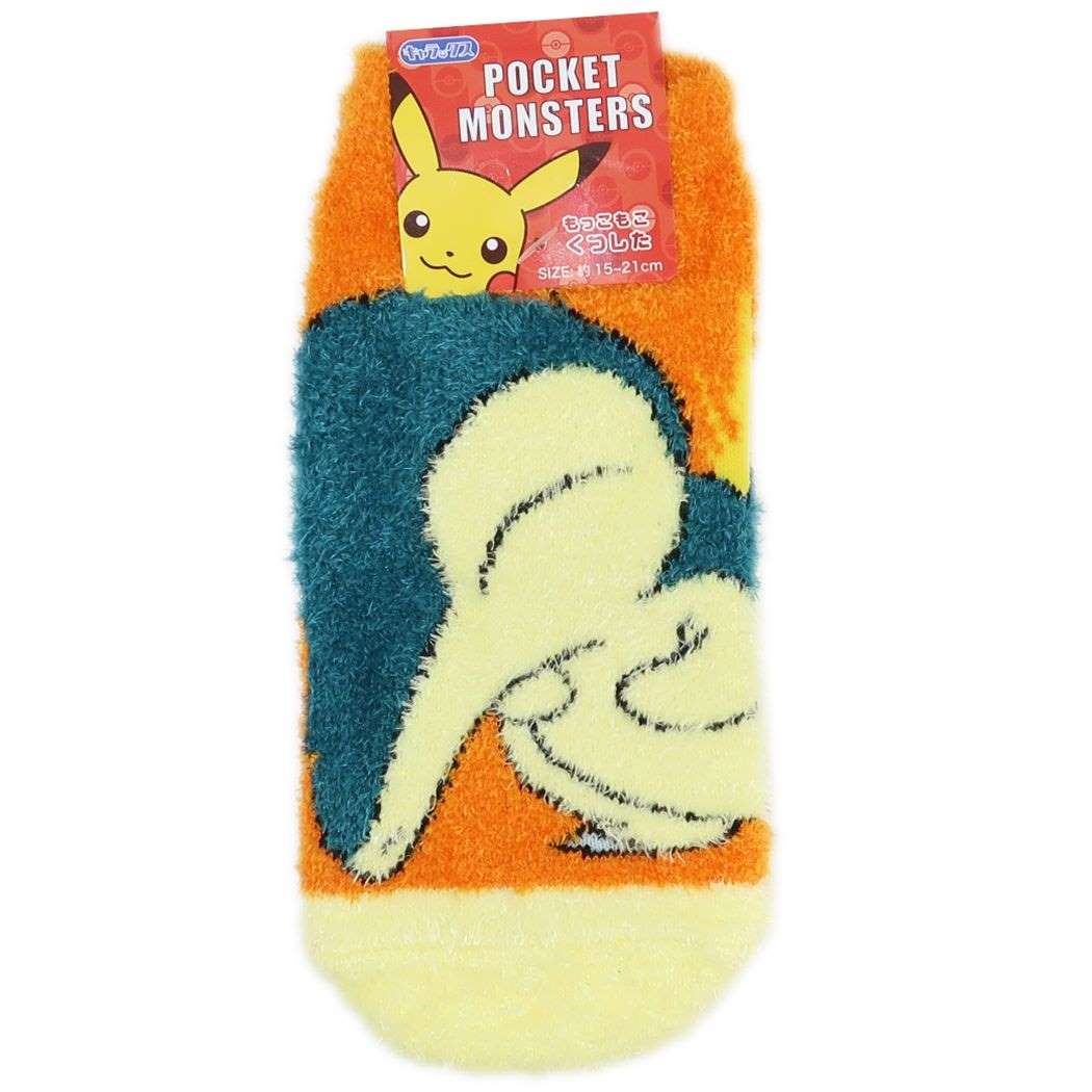 ポケットモンスター 小学生用防寒室内靴下 ジュニアもこもこショートソックス ヒノアラシアップ ポケモン スモールプラネット プレゼント