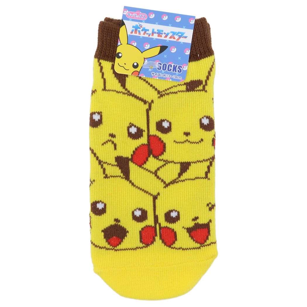 ポケットモンスター キッズソックス ポケモン 子供用靴下 キャラクター ピカチュウぎっしり