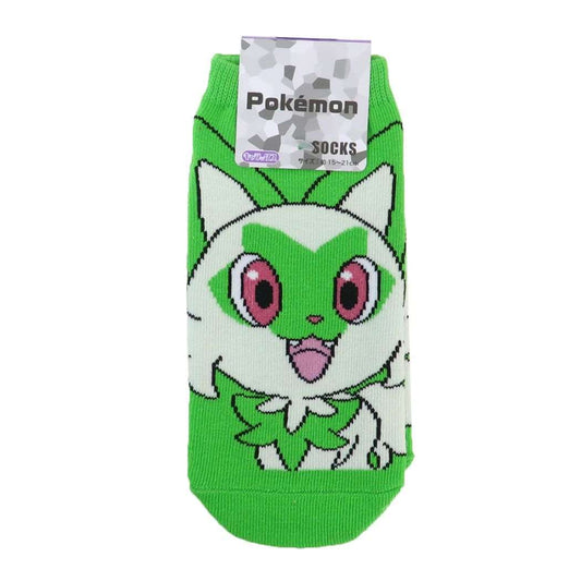 ポケットモンスター ジュニアソックス 子ども用靴下 ニャオハ グリーン ポケモン スモールプラネット