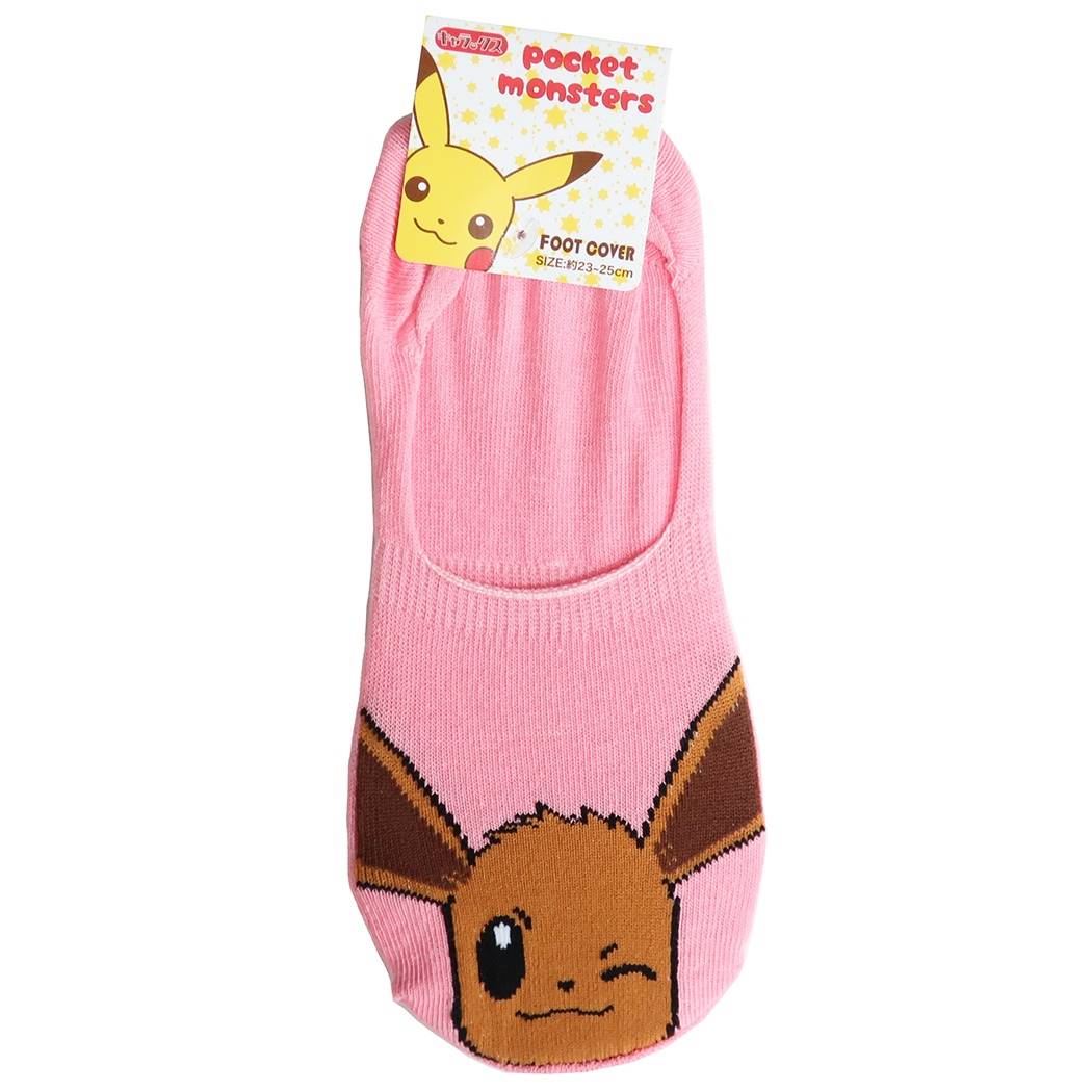 ポケモン 女性用 靴下 レディース フットカバーソックス イーブイ ウインク ポケットモンスター スモールプラネット 23-25cmクリスマ