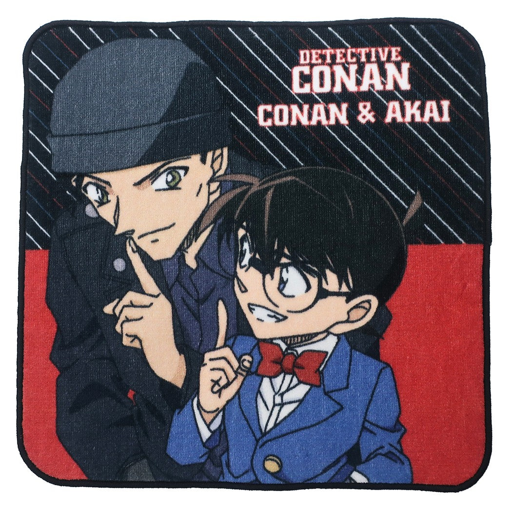 名探偵コナン ハンカチタオル ミニタオル コナン＆赤井 グッズ プレゼント 男の子 女の子 ギフト