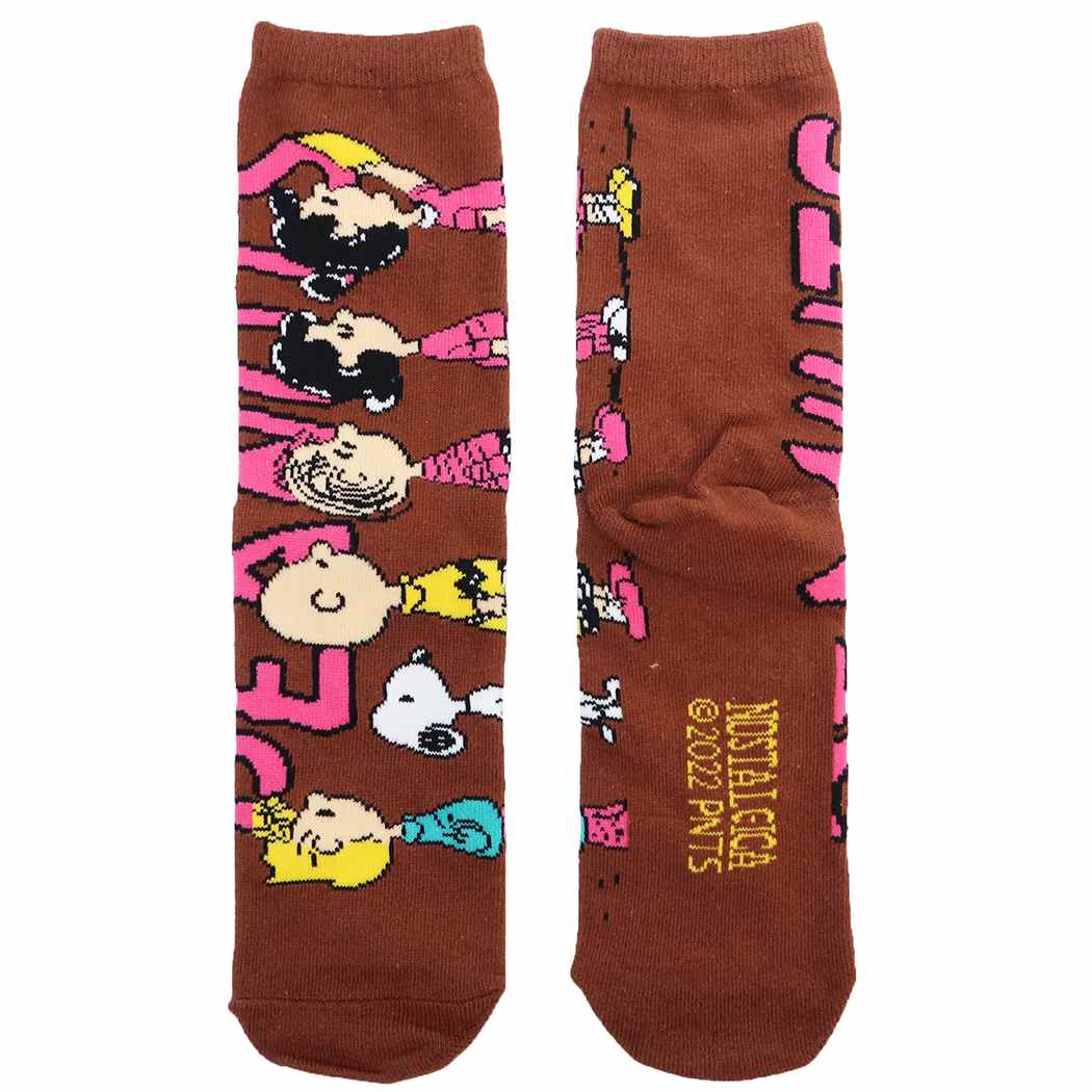 スヌーピー ピーナッツ キャラクター 女性用靴下 ハイソックス 整列 BR プレゼント 男の子 女の子 ギフト