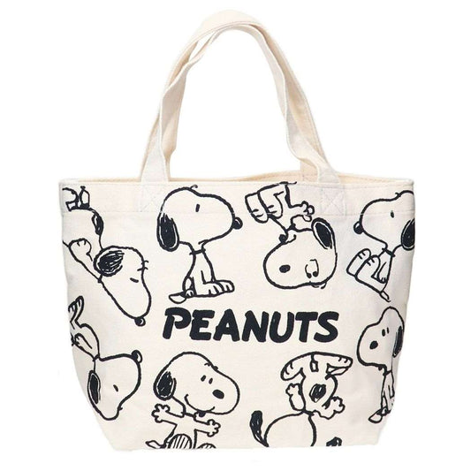 スヌーピー ハンドバッグ マチバッグ ピーナッツ カラフルボード ピーナッツ スモールプラネット