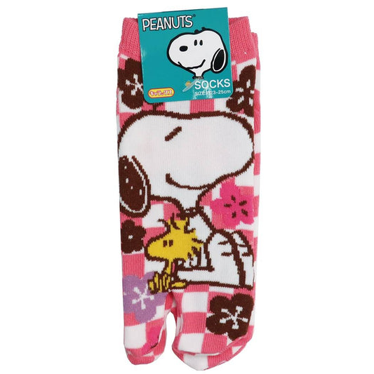 スヌーピー ピーナッツ グッズ 女性用 靴下 レディース 足袋 ソックス スヌーピー＆ウッドストック和柄 プレゼント 男の子 女の子