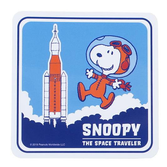ステッカー スヌーピー ダイカット ビニール ステッカー ピーナッツ スペーストラベラー マーズ デコシール Mission to Mars キャラク
