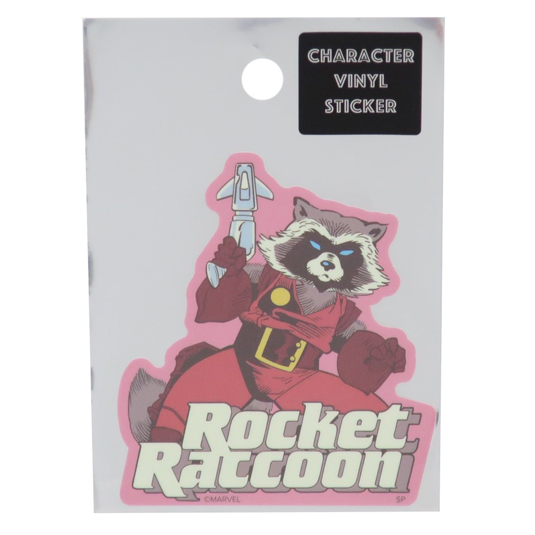 ガーディアンズオブギャラクシー ロケット シール MARVEL ステッカー ダイカット ビニール キャラクター プレゼント 男の子 女