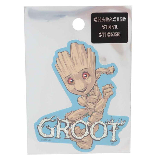 ガーディアンズオブギャラクシー グルート シール ステッカー ダイカット ビニール ブルー MARVEL キャラクター プレゼント 男