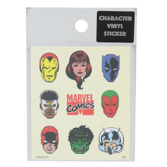 マーベル キャラクター ステッカー ダイカット ビニール シール スーパーヒーローズ フェイスB MARVEL プレゼント 男の子 女