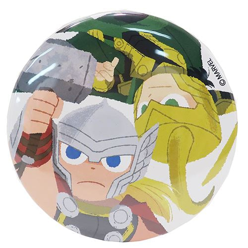 缶バッジ MARVEL COMIC 75mm ビッグ カンバッジ GuRiHiru マイティソー＆ロキ マーベル ファッション雑貨 アメコミ