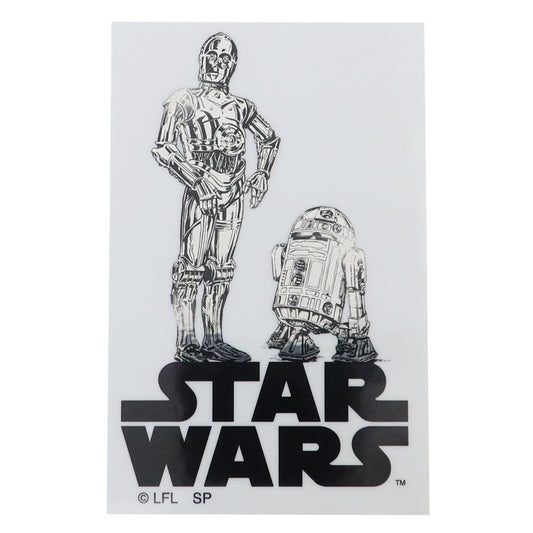 スターウォーズ ダイカットビニールステッカー ビッグシール コンビ シルバー STAR WARS キャラクター プレゼント 男の子 女
