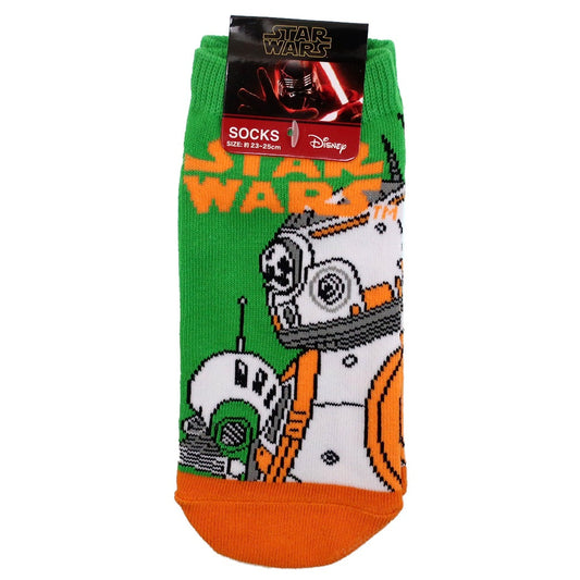 女性用 靴下 スターウォーズ スカイウォーカーの夜明け レディース ソックス BB-8＆D-0 STAR WARS スモールプラネット 23～25cm
