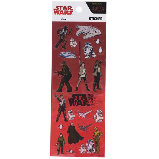 スターウォーズ 最後のジェダイ クリア シール エピソード8 反乱軍 グッズ デコステッカー キャラクター STAR WARS スモールプラネット 手