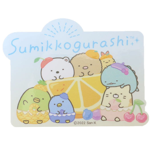 すみっコぐらし ダイカットビニールステッカー サンエックス ビッグシール キャラクター ぺんぺんフルーツ みんな プレゼント 男の子