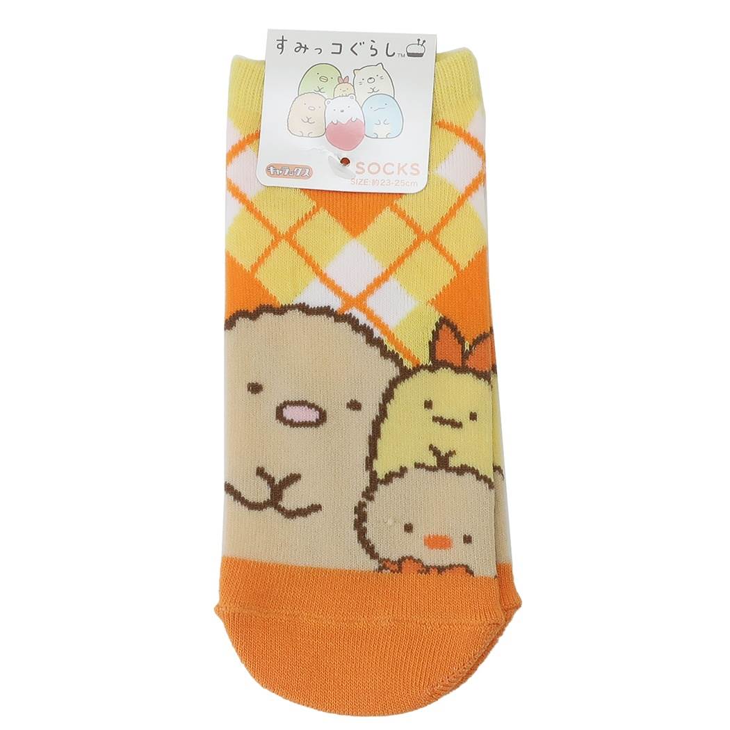 すみっコぐらし グッズ 女性用 靴下 レディース ソックス 23-25cm ぬいぐるみシリーズ とんかつ プレゼント 男の子 女の子