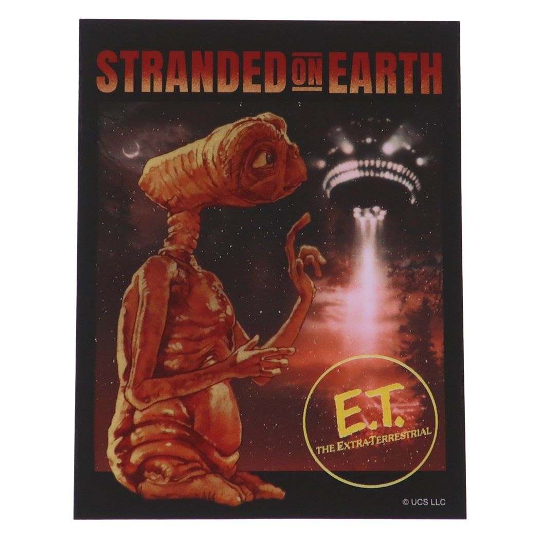 E.T. ビッグシール アウトドアステッカー 上陸 スモールプラネット
