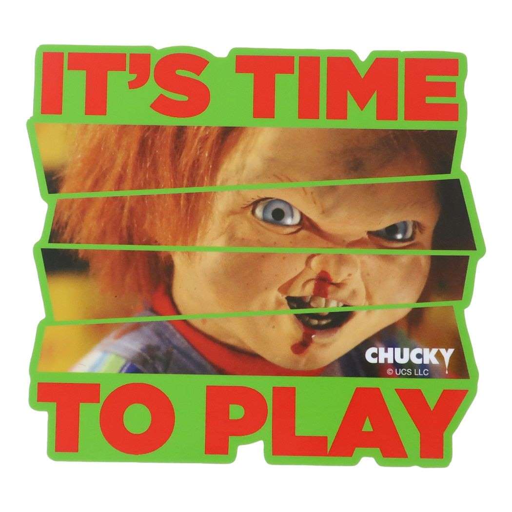 CHUCKY チャッキー ビッグシール アウトドアステッカー IT’S TIME TO PLAY