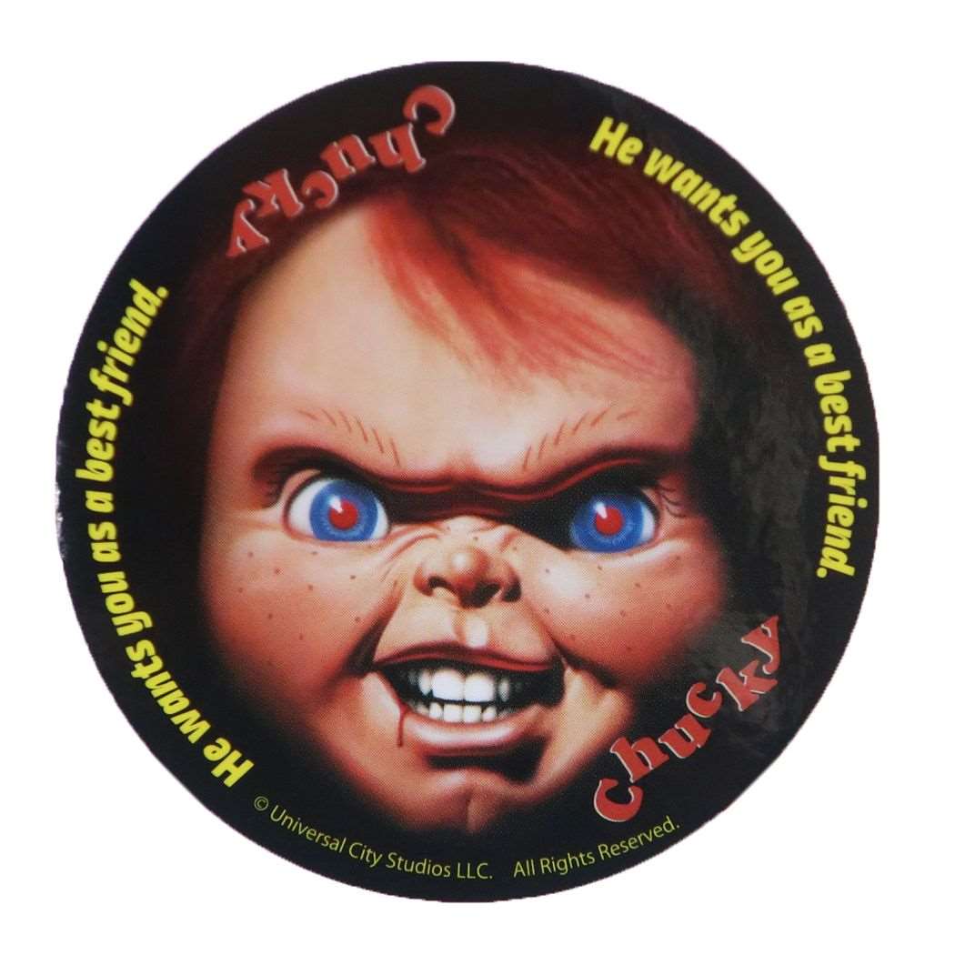 CHUCKY チャッキー グッズ ダイカットシール 映画キャラクター
