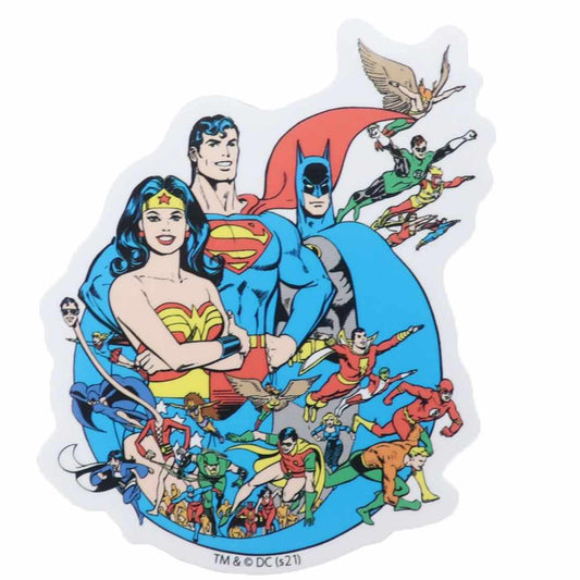 ジャスティスリーグ グッズ ステッカー ビニール ダイカット キャラクター シール オールスター DCコミック プレゼント 男の子 女