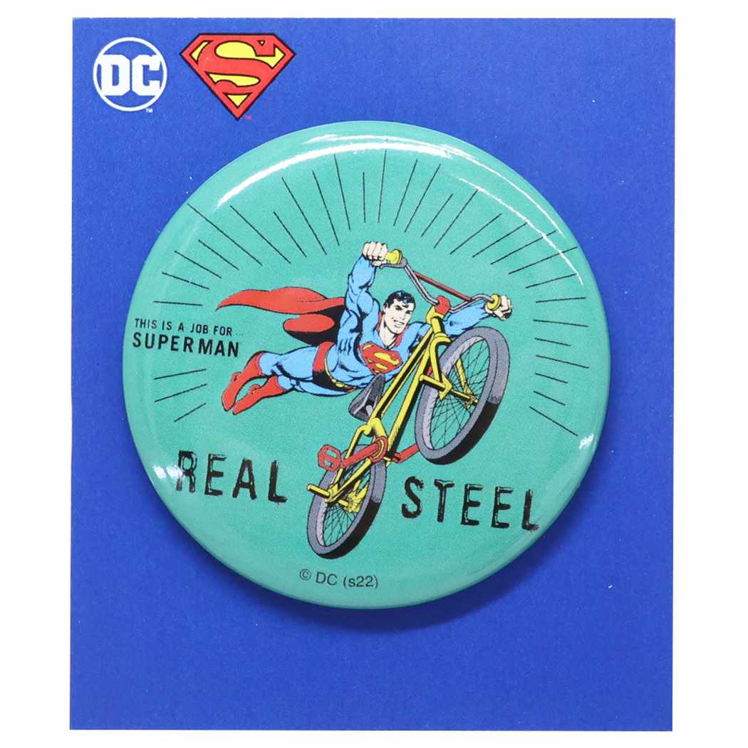 スーパーマン DCコミック キャラクター 缶バッジ カンバッジ プレゼント 男の子 女の子 ギフト