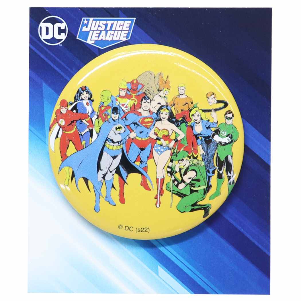 カンバッジ ジャスティスリーグ 缶バッジ DCコミック スモールプラネット プレゼント 男の子 女の子 ギフト