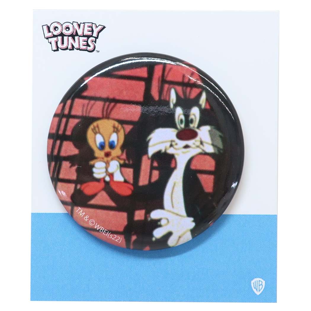 ルーニーテューンズ カンバッジ 缶バッジ シーン LOONEY TUNES キャラクター プレゼント 男の子 女の子 ギフト