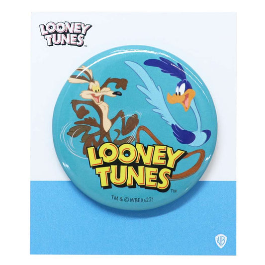 ルーニーテューンズ キャラクター 缶バッジ カンバッジ 追いかけっこ LOONEY TUNES プレゼント 男の子 女の子 ギフト