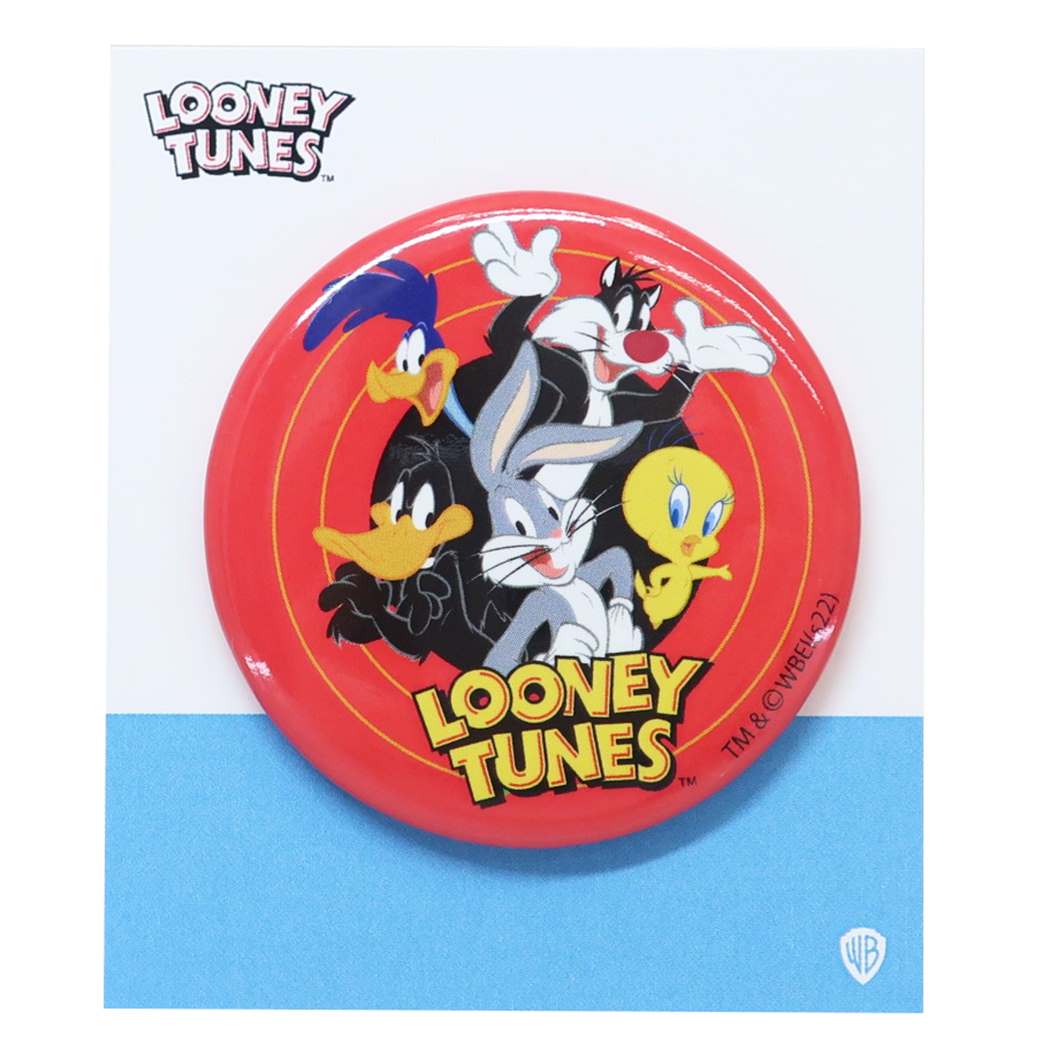 ルーニーテューンズ カンバッジ LOONEY TUNES 缶バッジ キャラクター 集合2 プレゼント 男の子 女の子 ギフト