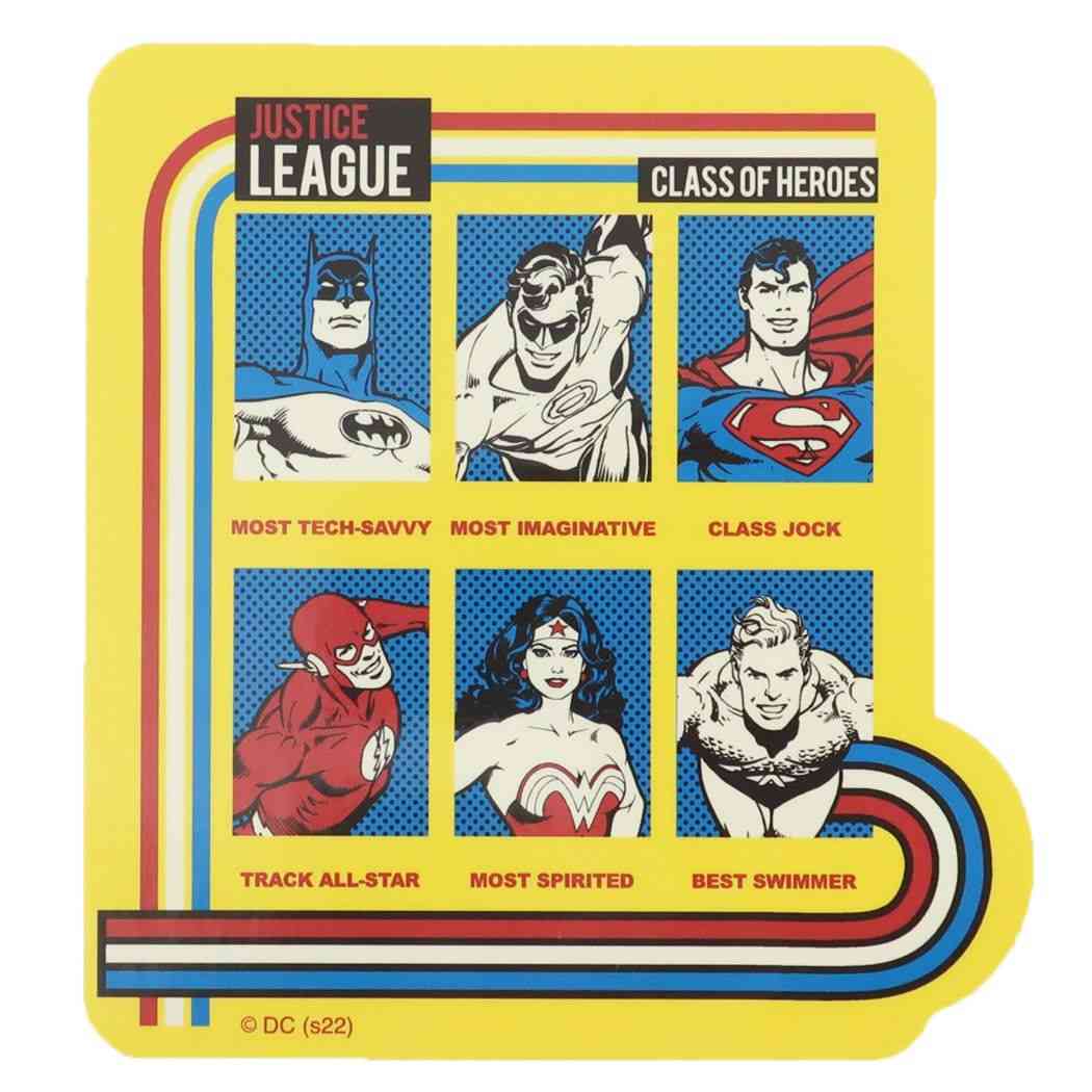 ジャスティスリーグ アウトドアステッカー ビッグシール ヒーローズ DCコミック キャラクター プレゼント 男の子 女の子 ギフト