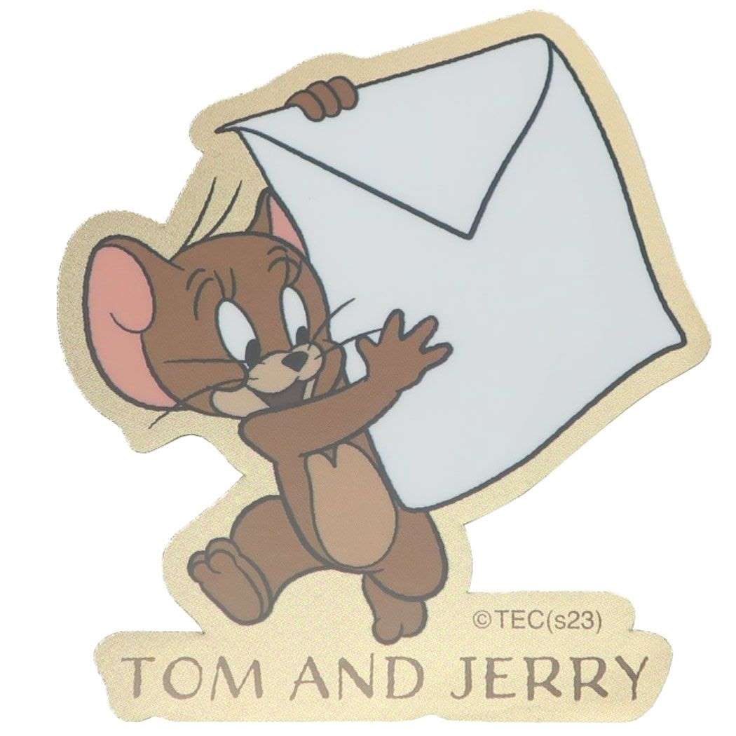 トムとジェリー キャラクター ダイカットシール キャラクターステッカー お手紙 ワーナーブラザース