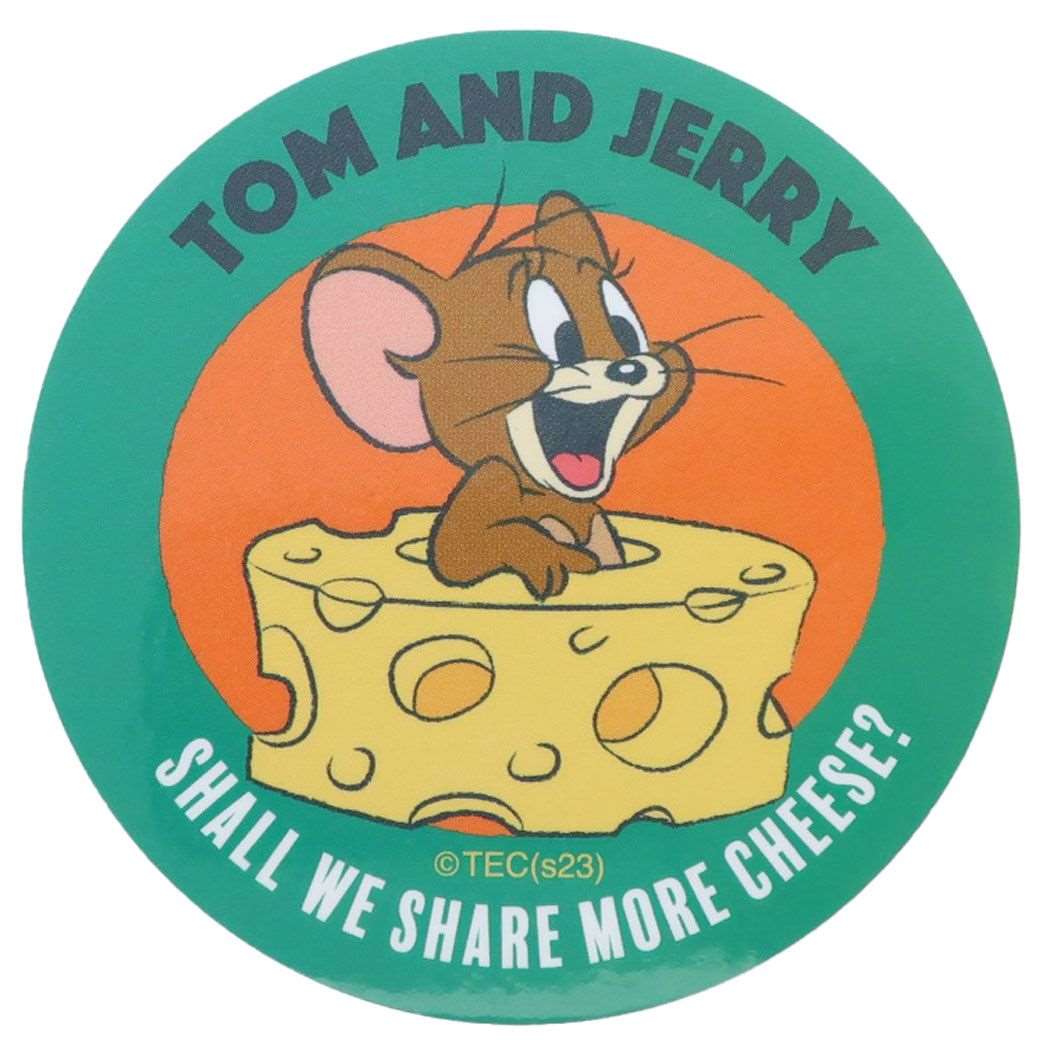 トムとジェリー グッズ ダイカットシール キャラクター キャラクターステッカー チーズの中から
