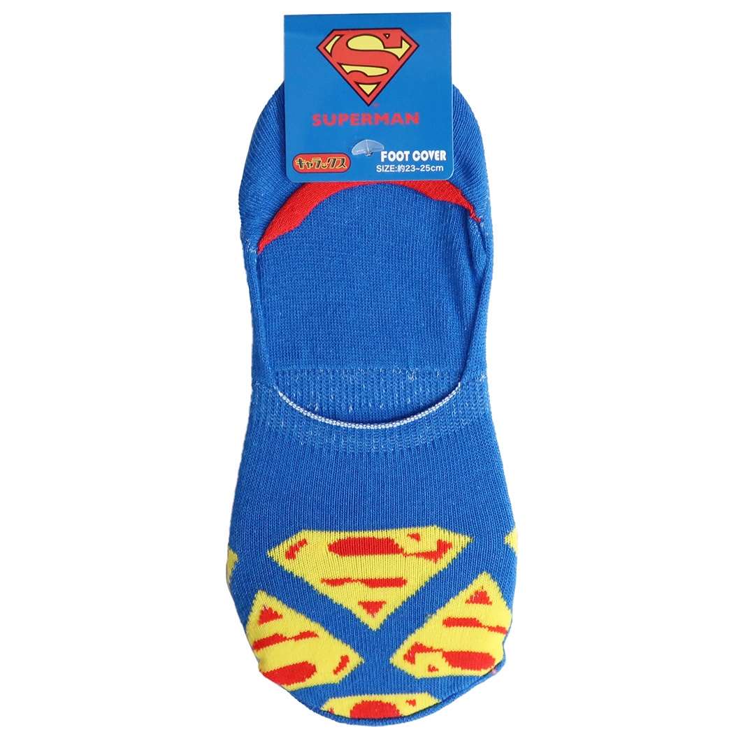 スーパーマン レディース フットカバーソックス 女性用 靴下 ロゴ DCコミック グッズ キャラクター プレゼント 男の子