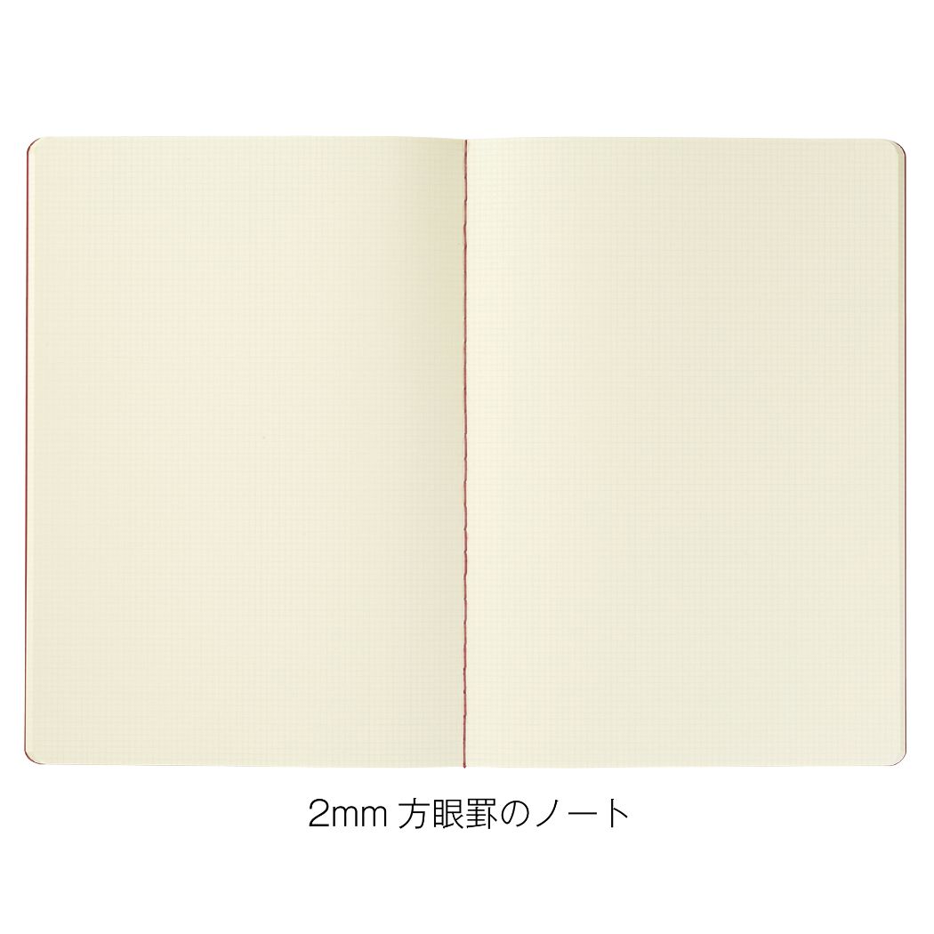 方眼ノート kleid クレイド 2mm grid notes A5 Red おしゃれ文具 プレゼント 男の子 女の子 ギフト