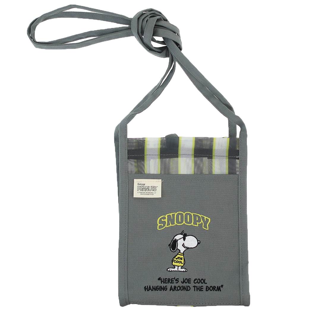 スヌーピー グッズ ミニショルダーバッグ キャラクター IP baby roo ベビールー チュール Gray プレゼント 男の子 女