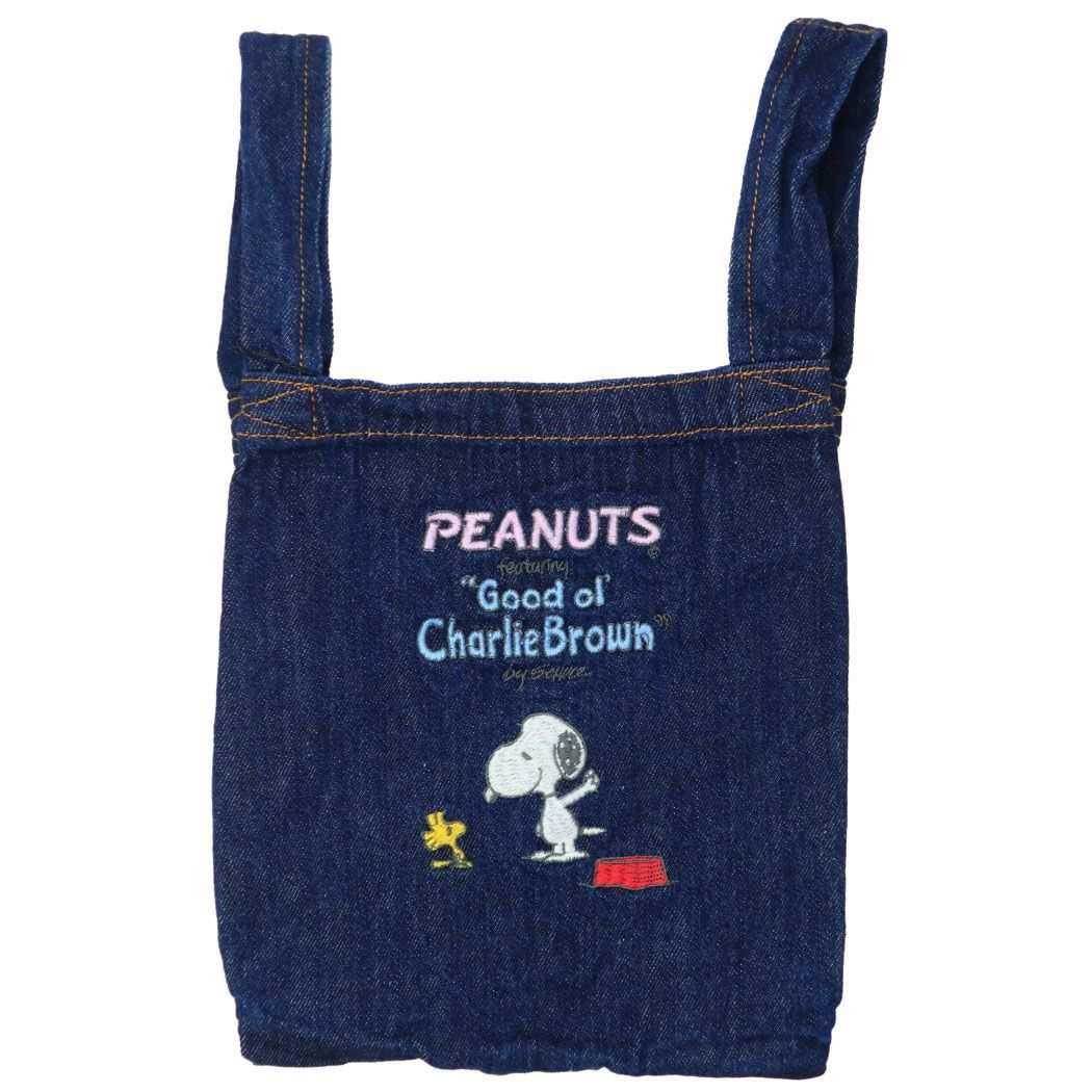 スヌーピー グッズ ミニバッグ ピーナッツ キャラクター IP．RSminiデニムPEANUTS－8I ショッパーミニ
