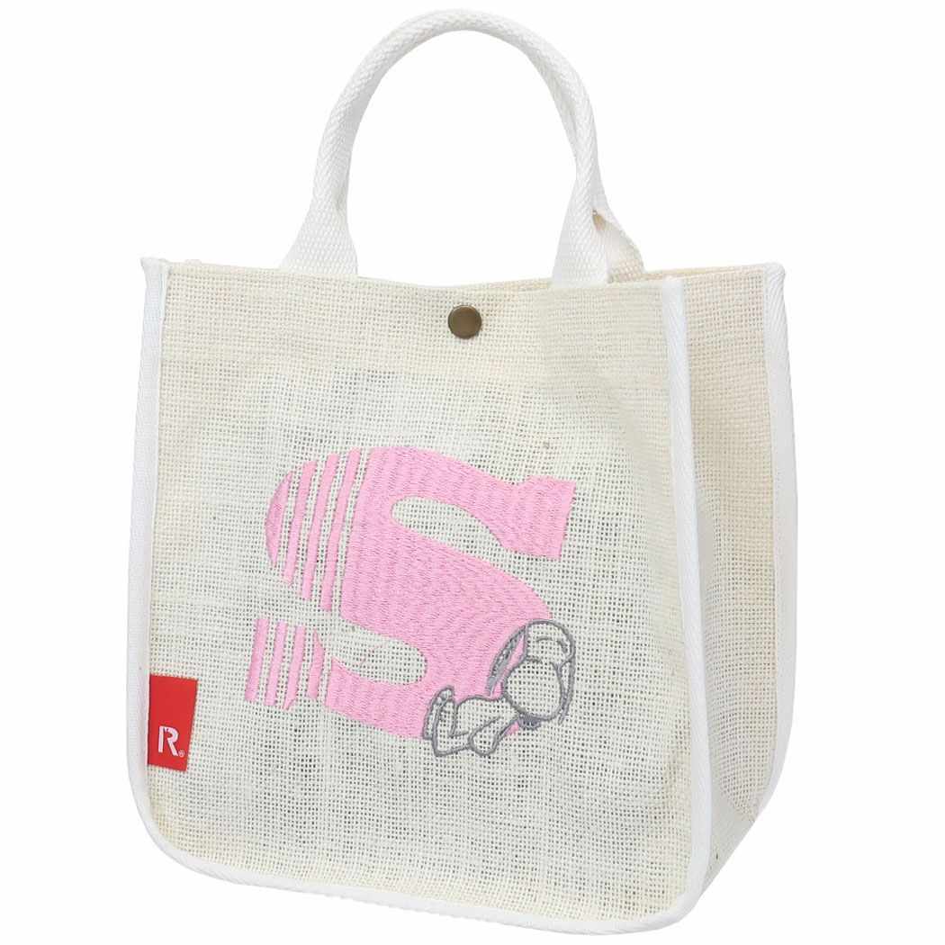 スヌーピー ミニバッグ IP.SQ.ジュート.PEANUTS-8H SQUAREミニバッグ S ピーナッツ