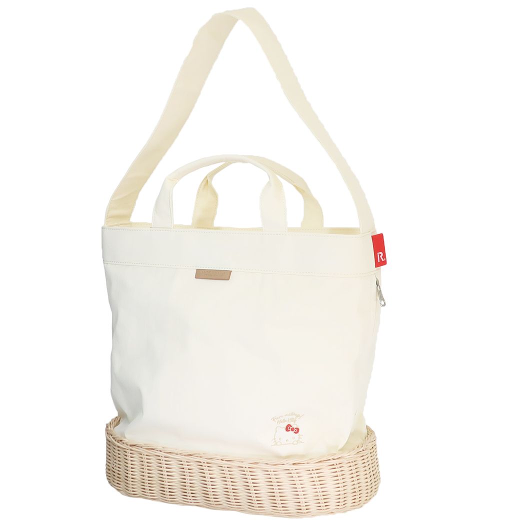 ハローキティ ショルダーバッグ IP.MED2way.スロース MEDIUM トートバッグ アイボリー/IVORY サンリオ ルートート