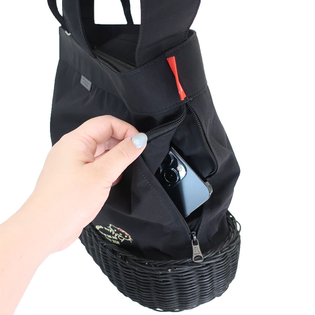 ハローキティ IP.MED2way.スロース MEDIUM トートバッグ ショルダーバッグ ブラック/BLACK サンリオ キャラクター
