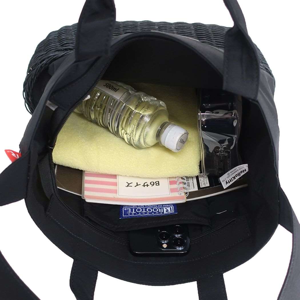 ハローキティ IP.MED2way.スロース MEDIUM トートバッグ ショルダーバッグ ブラック/BLACK サンリオ キャラクター