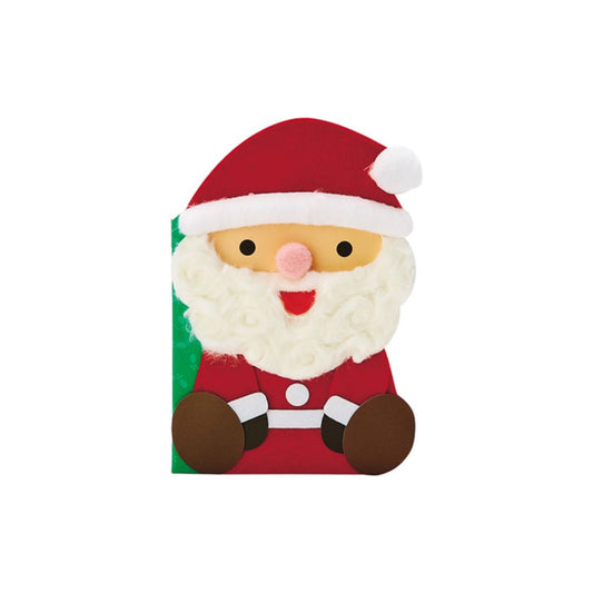 グリーティングカード CHRISTMAS クリスマスカード JX104-1 ふかふかサンタMerry Christmas ギフト雑貨クリスマス プレゼ
