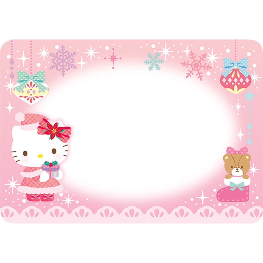 ハローキティ キャラクター グリーティングカード クリスマスカード jx62-3