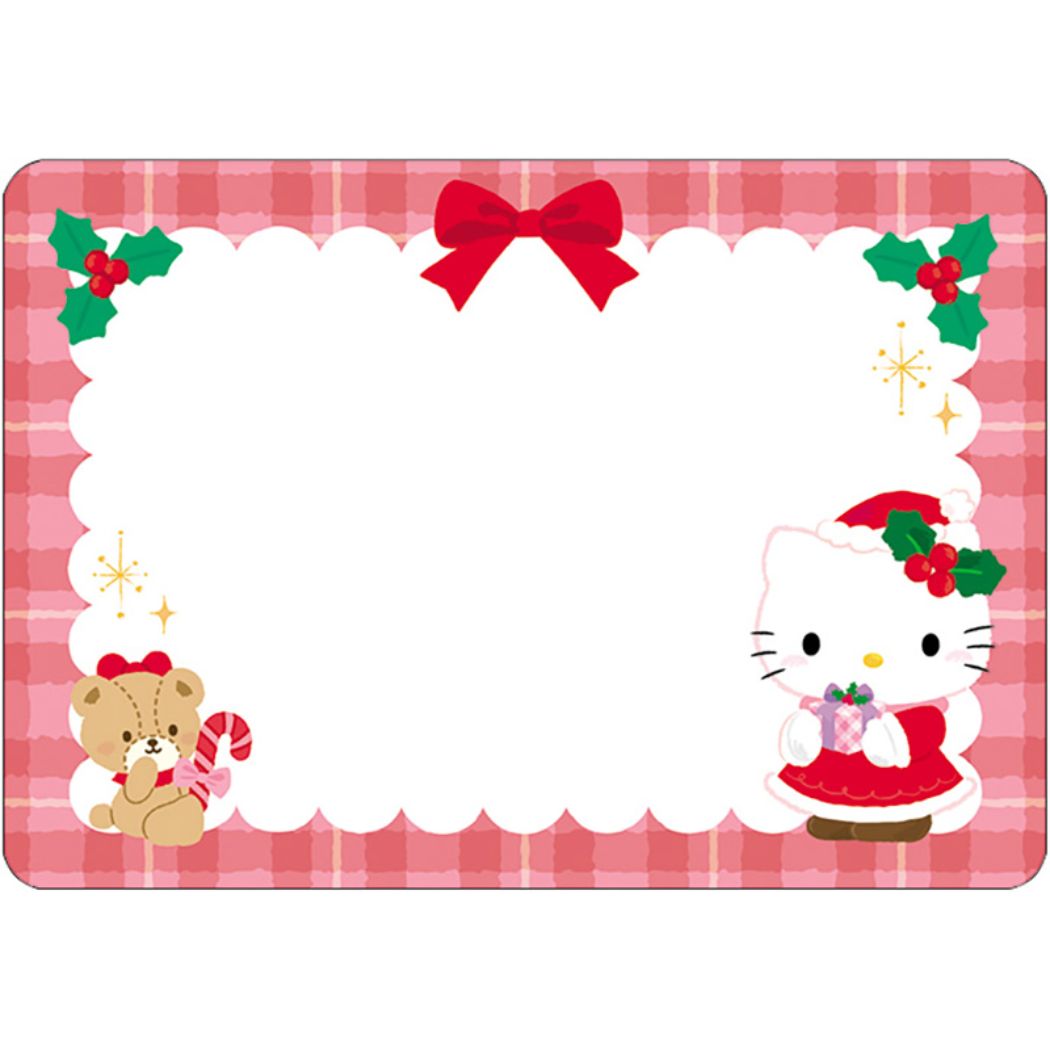 ハローキティ グッズ グリーティングカード キャラクター KTメロディ JXPM31-3 クリスマスカード 立体