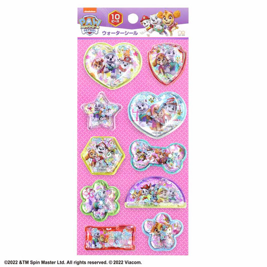 パウパトロール グッズ シールシート アニメキャラクター ウォーターシール プレゼント 男の子 女の子 ギフト