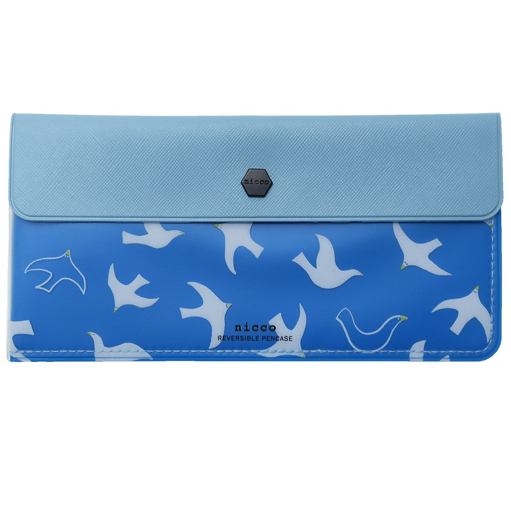 ペンポーチ スリム ペンケース 鳥 グッズ nicco 便利文具 サンスター文具 10×20×9mm プレゼント 男の子 女
