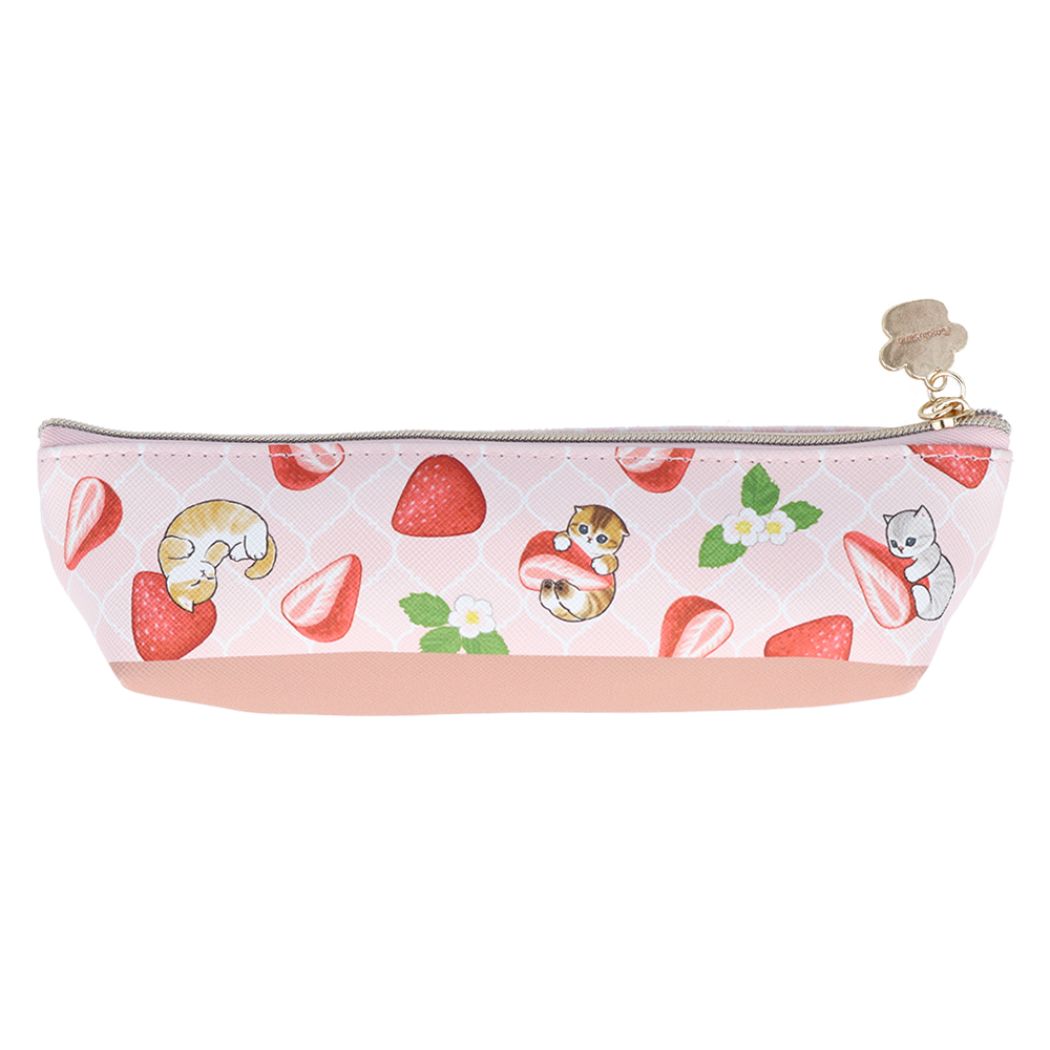 モフサンド グッズ ペンケース キャラクター スリムペンケース ストロベリーティー