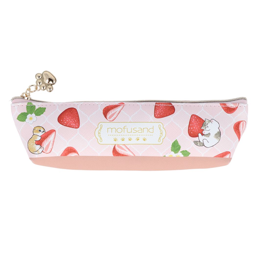 モフサンド グッズ ペンケース キャラクター スリムペンケース ストロベリーティー